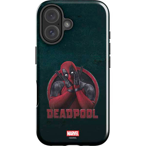 Marvel Deadpool Legacy Surprised Deadpool iPhone 16 Impact Case