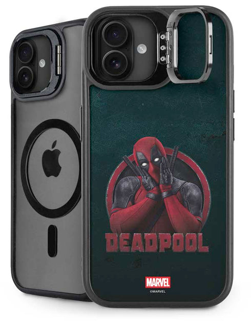 Marvel Deadpool Legacy Surprised Deadpool iPhone 16 Kickstand Case