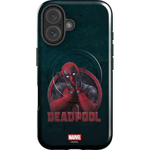 Marvel Deadpool Legacy Surprised Deadpool iPhone 16 Magsafe Impact Case