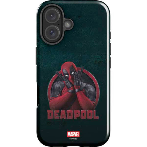 Marvel Deadpool Legacy Surprised Deadpool iPhone 16 Plus Impact Case