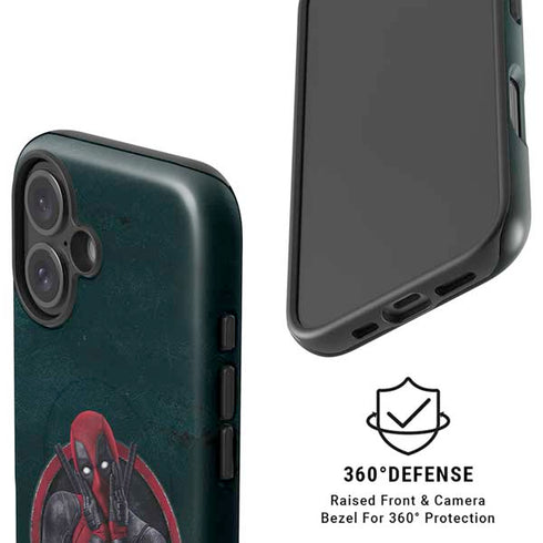 Marvel Deadpool Legacy Surprised Deadpool iPhone 16 Plus Magsafe Impact Case