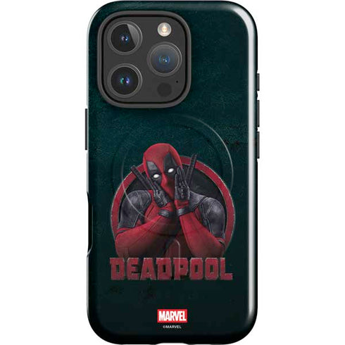 Marvel Deadpool Legacy Surprised Deadpool iPhone 16 Pro Magsafe Impact Case