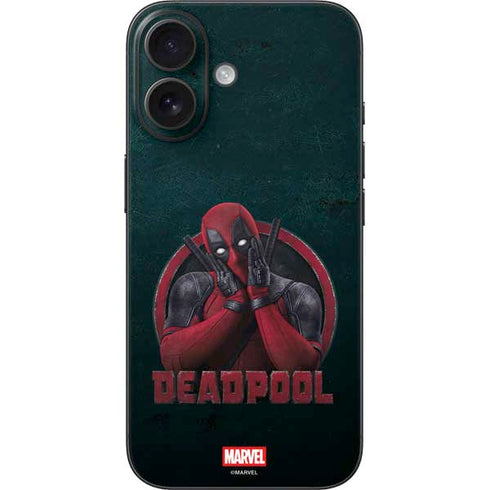 Marvel Deadpool Legacy Surprised Deadpool iPhone 16 Skin