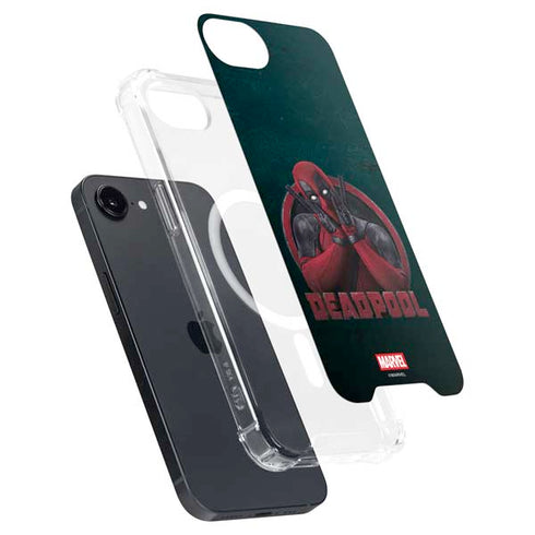 Marvel Deadpool Legacy Surprised Deadpool iPhone 16e MagSafe Case