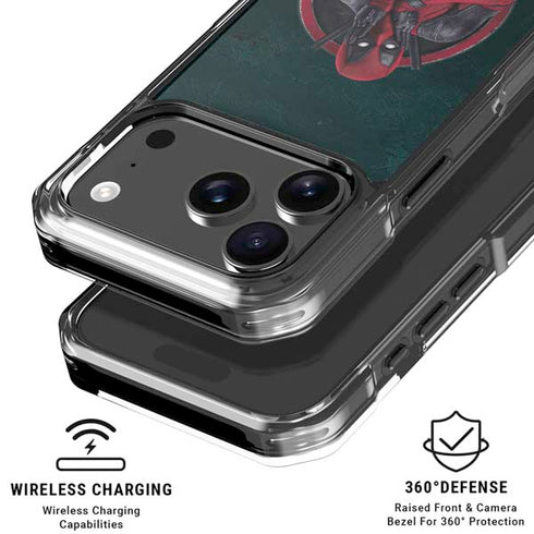 Marvel Deadpool Legacy Surprised Deadpool iPhone 18 Pro Clear Case