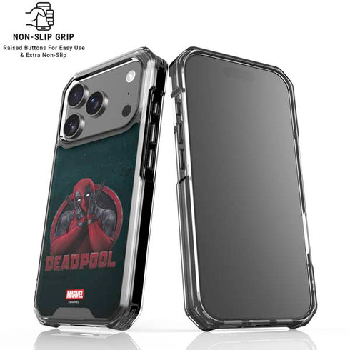 Marvel Deadpool Legacy Surprised Deadpool iPhone 18 Pro Clear Case