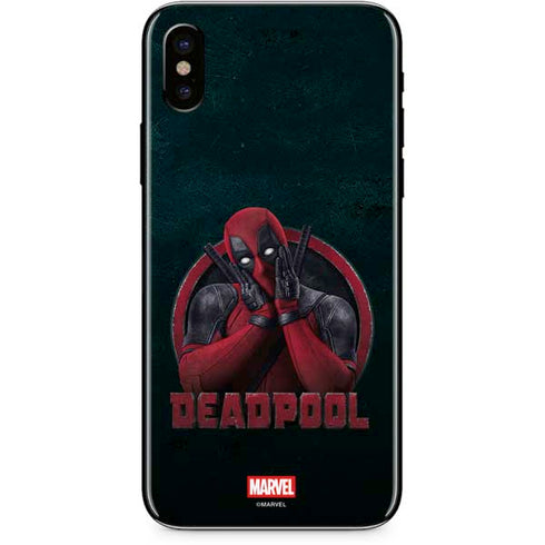 Marvel Deadpool Legacy Surprised Deadpool iPhone XS Skin