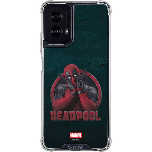 Marvel Deadpool Legacy Surprised Deadpool Moto G Power 5G (2024) Clear Case