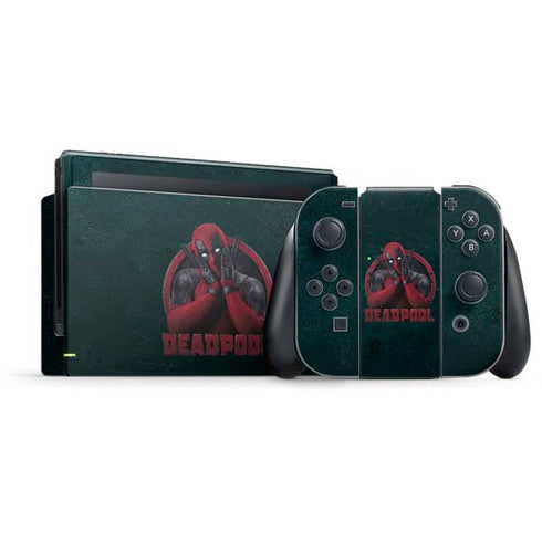 Marvel Deadpool Legacy Surprised Deadpool Nintendo Switch Bundle Skin