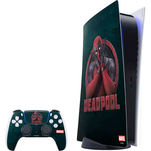 Marvel Deadpool Legacy Surprised Deadpool PlayStation PS5 Skins