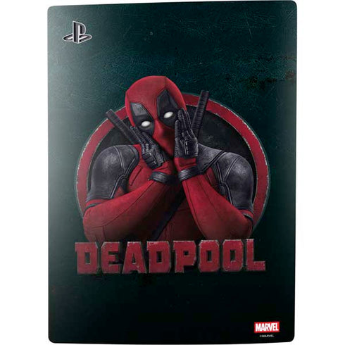 Marvel Deadpool Legacy Surprised Deadpool PS5 Digital Edition Console Skin