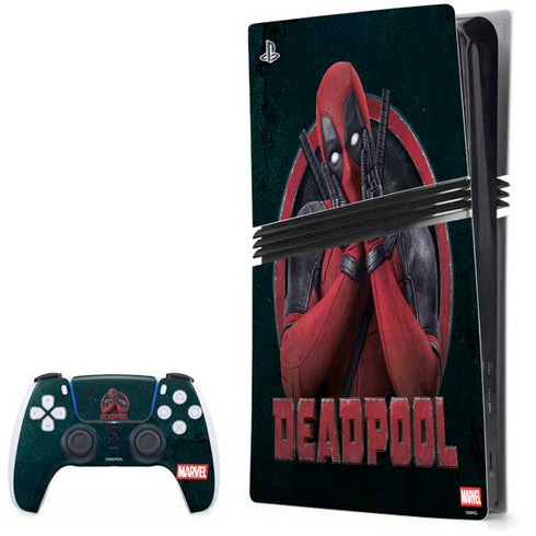 Marvel Deadpool Legacy Surprised Deadpool PS5 Pro Bundle Skin