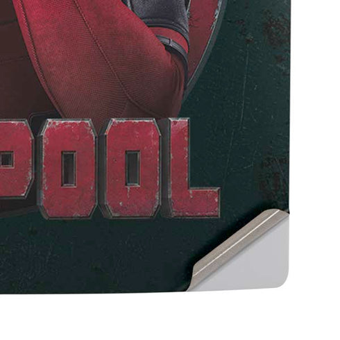 Marvel Deadpool Legacy Surprised Deadpool PS5 Pro Disk Console Skin