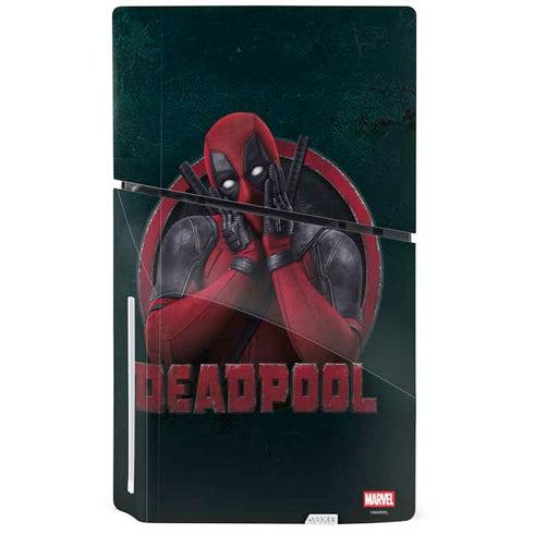 Marvel Deadpool Legacy Surprised Deadpool PS5 Slim Disk Bundle Skin
