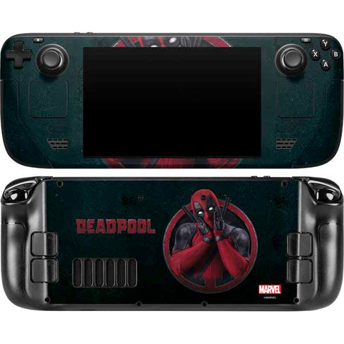 Marvel Deadpool Legacy Surprised Deadpool Steam Deck Handheld Gaming Computer Skin
