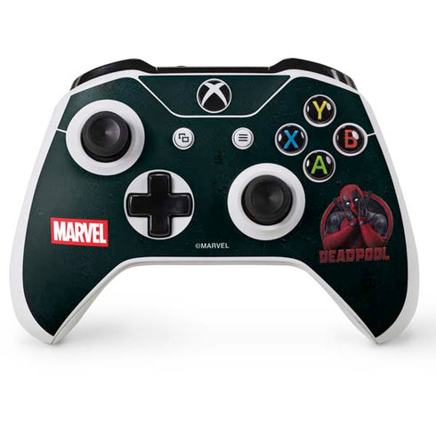 Marvel Deadpool Legacy Surprised Deadpool Xbox One S Console and Controller Bundle Skin