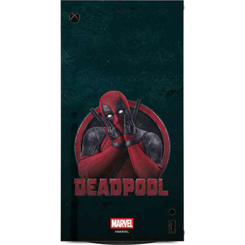 Marvel Deadpool Legacy Surprised Deadpool XBox Series X Digital Edition Console Skin
