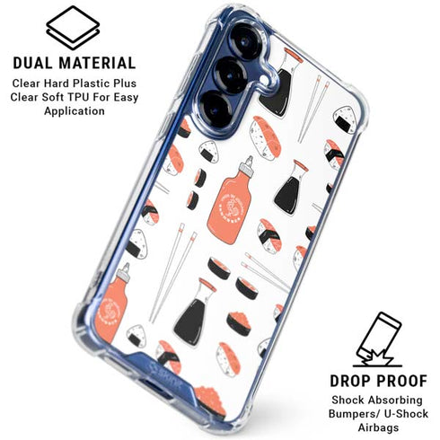 Sushi Foodie Galaxy S25 Plus Clear Case