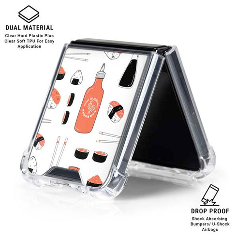 Sushi Foodie Galaxy Z Flip6 Clear Case