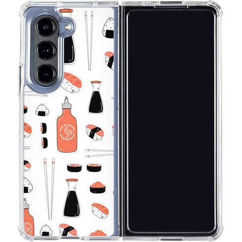Sushi Foodie Galaxy Z Fold5 5G Clear Case