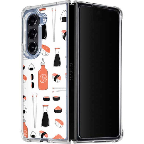 Sushi Foodie Galaxy Z Fold5 5G Clear Case