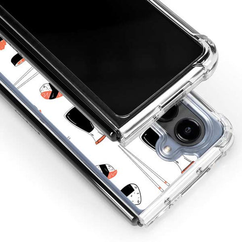 Sushi Foodie Galaxy Z Fold5 5G Clear Case