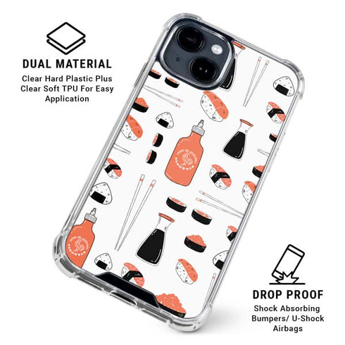 Sushi Foodie iPhone 15 Clear Case