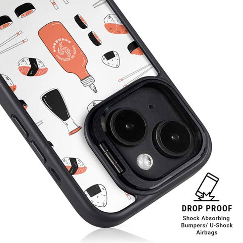 Sushi Foodie iPhone 15 Plus Kickstand Case