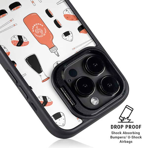 Sushi Foodie iPhone 15 Pro Kickstand Case