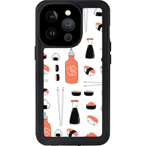 Sushi Foodie iPhone 15 Pro Waterproof Case
