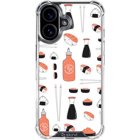 Sushi Foodie iPhone 16 Plus Clear Case
