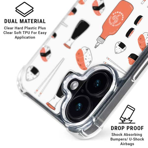 Sushi Foodie iPhone 17 Clear Case