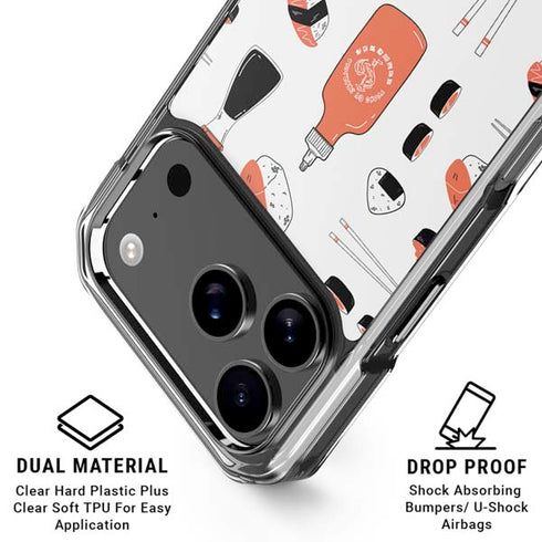 Sushi Foodie iPhone 18 Pro Clear Case