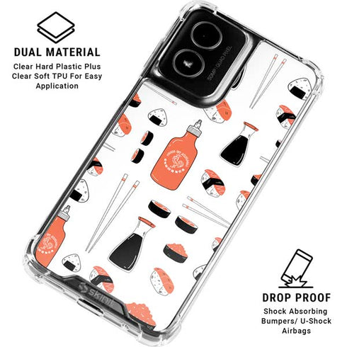 Sushi Foodie Moto G Power 5G (2024) Clear Case