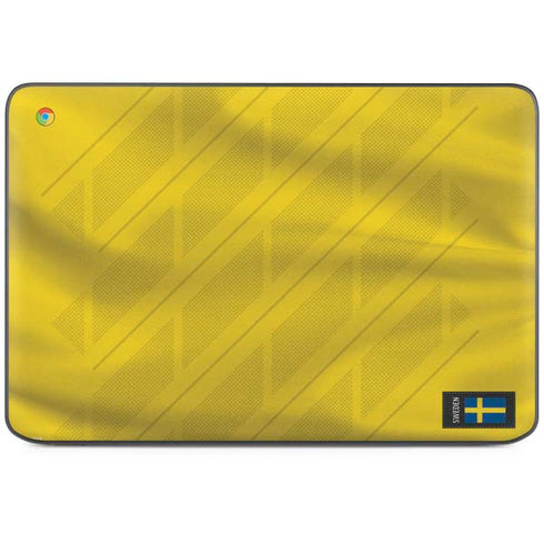 Sweden Soccer Flag HP Chromebook Skin
