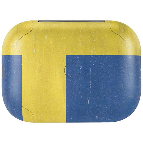Sweden Flag Distressed Amazon Echo Buds Skin