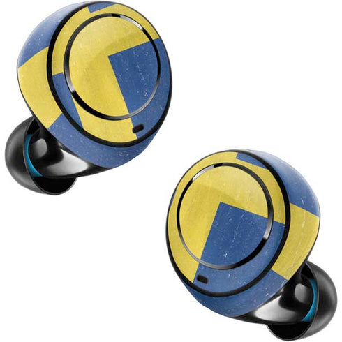 Sweden Flag Distressed Amazon Echo Buds Skin