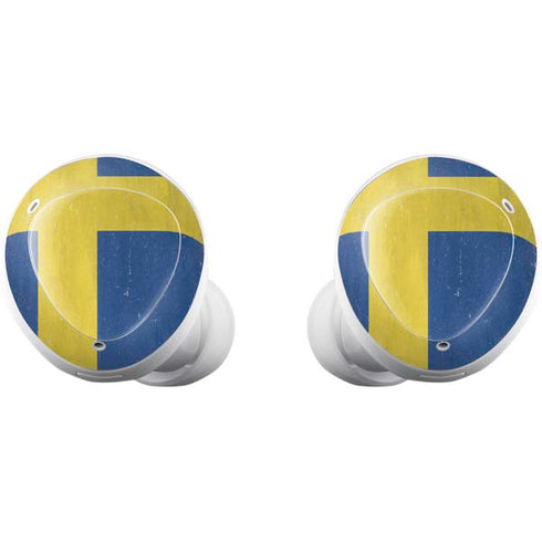 Sweden Flag Distressed Galaxy Buds Plus Skin