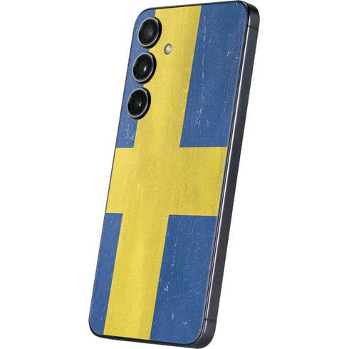 Sweden Flag Distressed Galaxy S24 Plus Skin