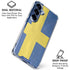 Sweden Flag Distressed Galaxy S25 Clear Case