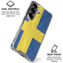 Sweden Flag Distressed Galaxy S26 Plus Clear Case