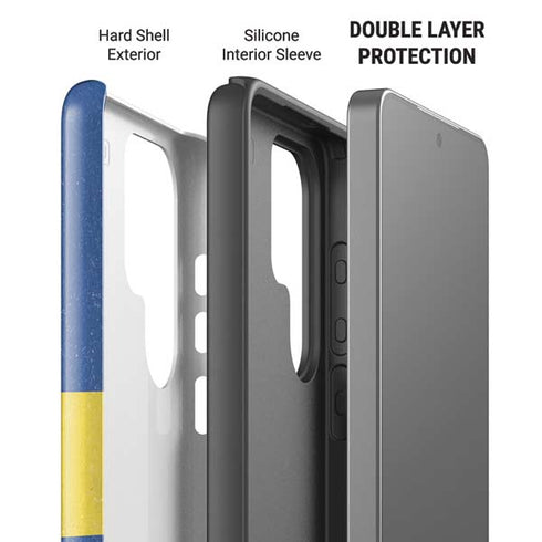 Sweden Flag Distressed Galaxy S26 Ultra Impact Case