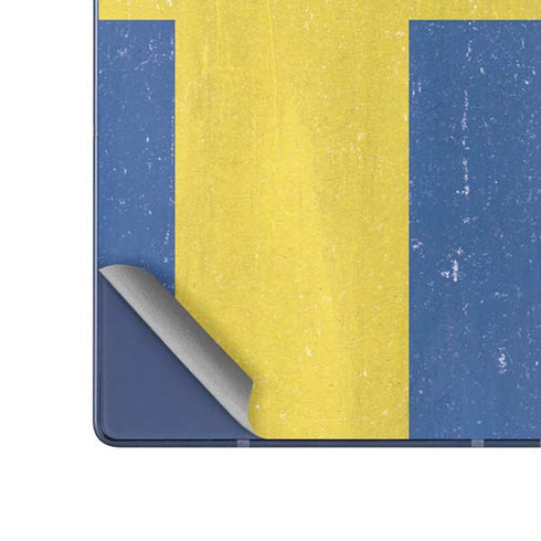 Sweden Flag Distressed Galaxy Z Fold6 Skin