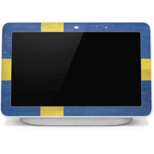 Sweden Flag Distressed Google Home Hub Skin