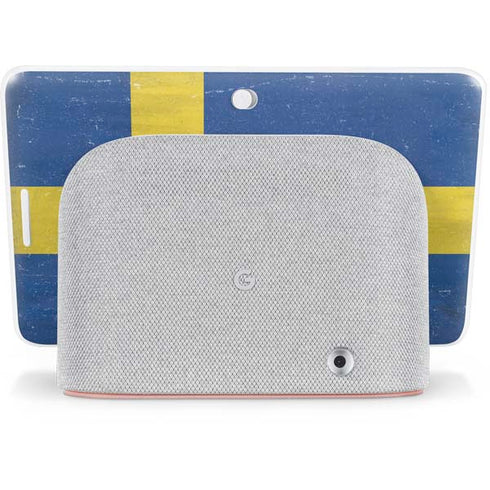 Sweden Flag Distressed Google Home Hub Skin