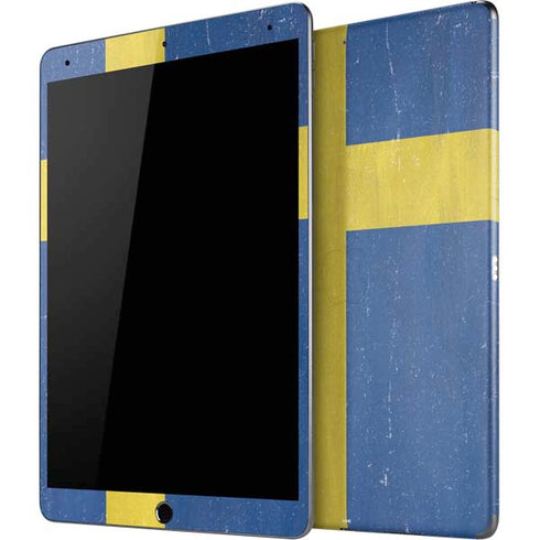 Sweden Flag Distressed iPad Skins