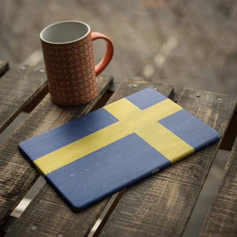 Sweden Flag Distressed iPad Skins