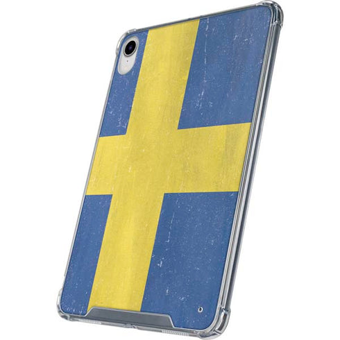 Sweden Flag Distressed iPad 11th Gen (2025) Clear Case