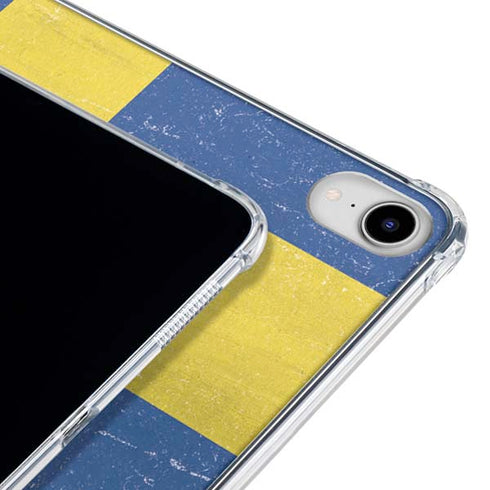 Sweden Flag Distressed iPad 11th Gen (2025) Clear Case