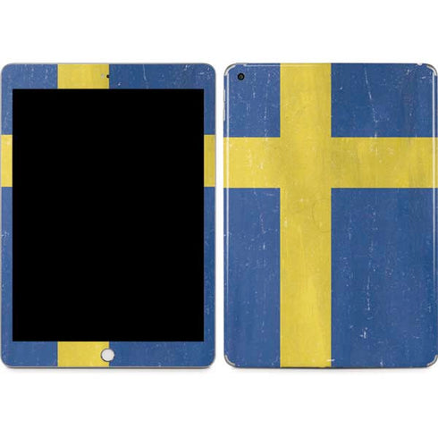 Sweden Flag Distressed Apple iPad Skin